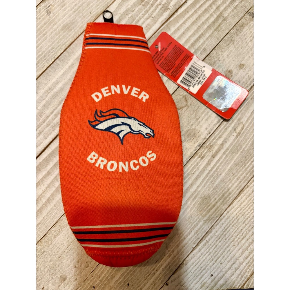 Denver Broncos Orange‎ Neoprene Insulated Can Cooler Sleeve NFL Fan Gear